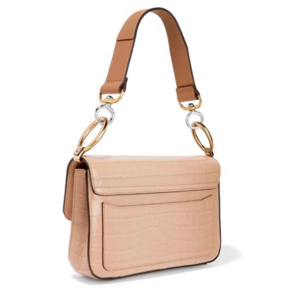 Sold Chloe C crocodile effect leather shoulder bag - Picture 4 of 7
